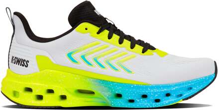 K-Swiss Melrose Tubes Lite Vrijtijdsschoen Heren-wit, neongeel - 41,41.5,42,42.5,43,44,44.5,45,46,47,49