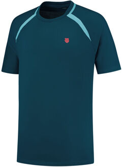 K-Swiss Mesh Crew 2 T-shirt Heren donkerblauw - S,XL,XXL