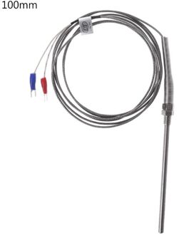 K Type Thermokoppel Roestvrij Stalen Sonde Thermokoppel 100 Mm 200 Mm 2 M Kabel Draad Lengte, thermokoppel 0 ~ 400C Temperatuur Sensor 100mm