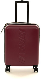 K-WAY Cabin Trolley Small Tas K-Way , Red , Heren - ONE Size