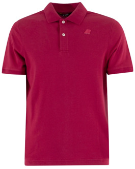 K-WAY Coral Red Polo Shirt K-Way , Red , Heren - 2Xl,Xl,L,M