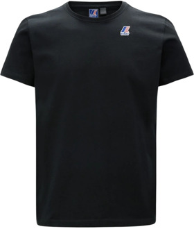 K-WAY De Echte Edouard Unisex T-Shirt K-Way , Black , Heren - Xl,M,S,Xs