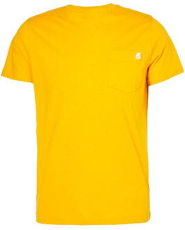 K-WAY Geel Mimosa T-Shirt Sigur K-Way , Yellow , Heren - 2Xl,Xl,L,M