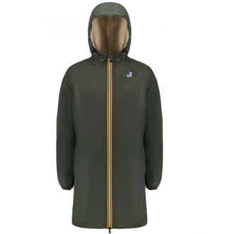 K-WAY Groene Parka voor Heren K-Way , Green , Heren - Xl,L