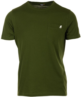 K-WAY Groene Sigur Tee Shirts en Polos K-Way , Green , Heren - 2Xl,Xl,L,M,S