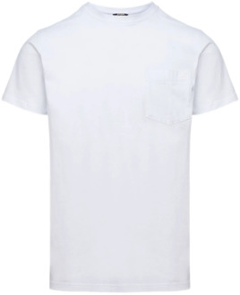K-WAY Klassiek T-shirt K-Way , White , Heren - 2Xl,Xl,L