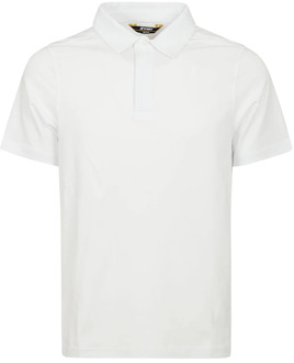 K-WAY Klassiek Wit Polo Shirt K-Way , White , Heren - Xl,L,M,S