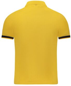 K-WAY Korte Mouwen Polo Shirt Met Contrastafwerking Goud