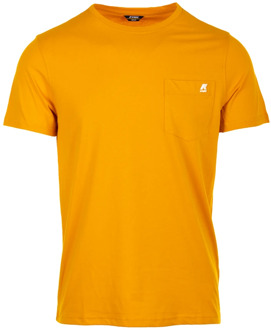 K-WAY Oranje Sigur Tee T-shirts en Polos K-Way , Orange , Heren - Xl,L,M,S