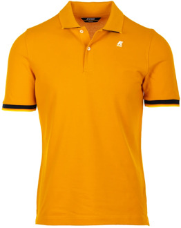 K-WAY Polo Shirts K-Way , Orange , Heren - 2Xl,Xl,L,M