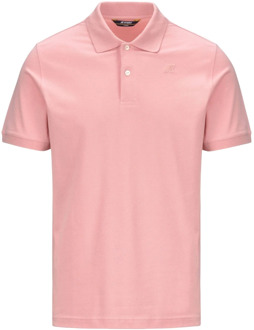 K-WAY Polo Shirts K-Way , Pink , Heren - 2Xl,Xl,L,M,S