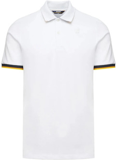 K-WAY Polo Shirts K-Way , White , Heren - 2Xl,L,M,S