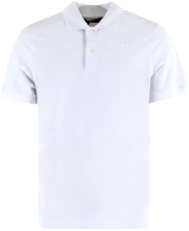 K-WAY Polo Shirts K-Way , White , Heren - 2Xl,L,M