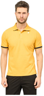 K-WAY Polo Shirts K-Way , Yellow , Heren - 2Xl,Xl,L,M