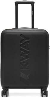 K-WAY Reiskoffer met Maxi Logo K-Way , Black , Unisex - ONE Size