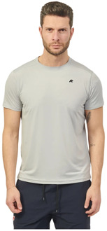 K-WAY Sneldrogend Grijs T-shirt met UV-bescherming K-Way , Gray , Heren - 2Xl,Xl,L,M