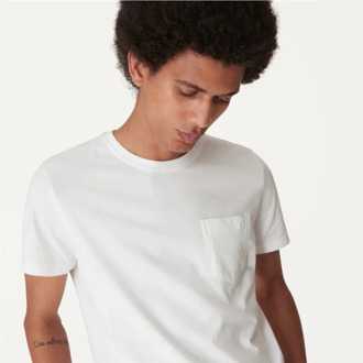 K-WAY Stijlvolle Heren T-Shirt van Katoen K-Way , White , Heren - 3XL