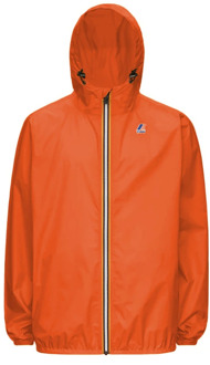 K-WAY Waterdichte Winddichte Ademende Jas K-Way , Orange , Heren - 2Xl,Xl