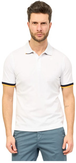 K-WAY Witte Vincent Polo Shirt K-Way , White , Heren - 2Xl,M,S,3Xl