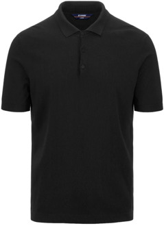 K-WAY Zwarte T-shirts en Polos K-Way , Black , Heren - L,M