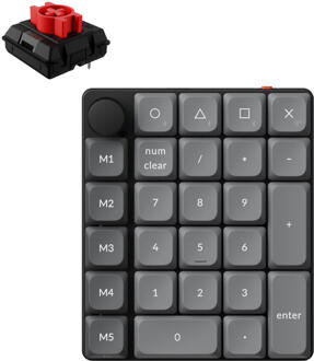 K0 Max keypad red switch
