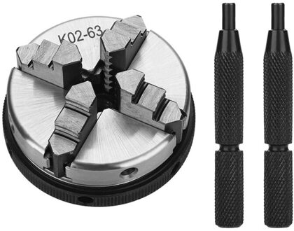 K02-63 Handleiding Zelfcentrerend Diy Metalen Hout Draaibank Chuck Houtbewerking Parts Tool