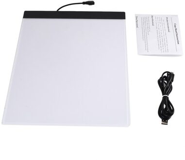 K02 A4 Papier Size Kopiëren Board Ultra Dunne Led Lichtgevende Schilderij Schets Pad Usb Draagbare Art Tracking Schrijven Light Panel