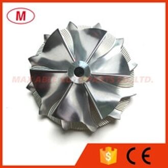 K04 Hoge Prestaties Turbo Aluminium 2618/Frezen/Billet Compressor Wiel 47.15/58.65 Mm 6 + 6 Blades voorwaartse Rotatie