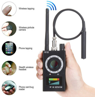 K18 Multi-function Anti-spy Detector Camera GSM Audio Bug Finder GPS Signal Lens RF Tracker Detect Wireless Products 1MHz-6.5GHz