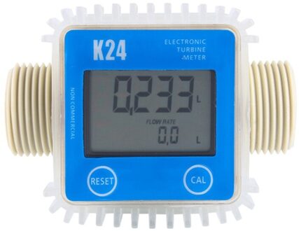 K24 Digitale Lcd Fuel Flow Meter Turbine Diesel Fuel Flow Meter Passen Vloeistofstroom Meter Brandstof Flow Tester Meetinstrumenten
