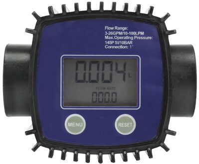 K24 Digitale Turbine Flow Meter 1 "Binnendraad Voor Water Benzine Diesel Kerosine Chemische Vloeistof blauw