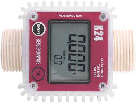 K24 Turbine Digitale Olie Fuel Flow Meter Gauge Voor Chemicaliën Vloeibare Water Test Lead Accessoire Turbine Meter