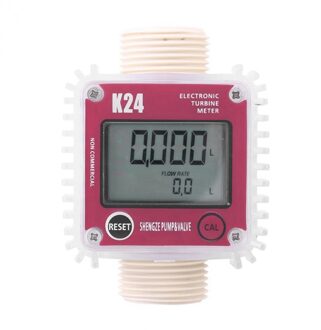 K24 Turbine Digitale Olie Fuel Flow Meter Gauge Voor Chemicaliën Vloeibare Water