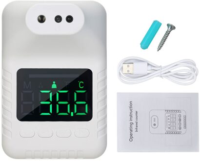 K3X Non-contact Infrarood Thermometer Digitale Temperatuur Meten Koorts Alarm School/Office/Metro Muur Gemonteerde Thermometers
