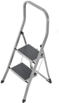 K45 Huishoudtrap - 2 treden - antraciet Grijs