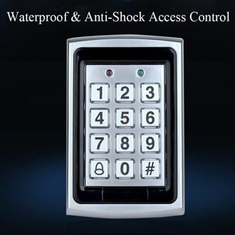 K7612 IP65 Waterdichte Metalen Toegangscontrole Anti-Shock Rfid Kaartlezer Toegangscontrole Systemen Met Backlight