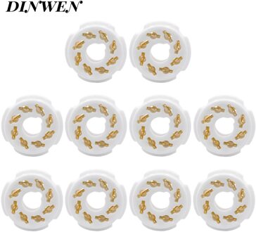 K8A PCB Mount 8 Pin Octal Ceramic Tube Sockets For 6P3P 6SN7 6N8P 6N9P 5Z3P 5Z4P 6550 KT88 Vintage Hifi Audio Tube AMP DIY 10PCS GZC8Y-G