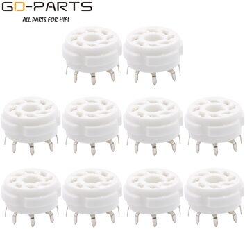 K8A PCB Mount 8 Pin Octal Ceramic Tube Sockets For 6P3P 6SN7 6N8P 6N9P 5Z3P 5Z4P 6550 KT88 Vintage Hifi Audio Tube AMP DIY 10PCS GZC8Y