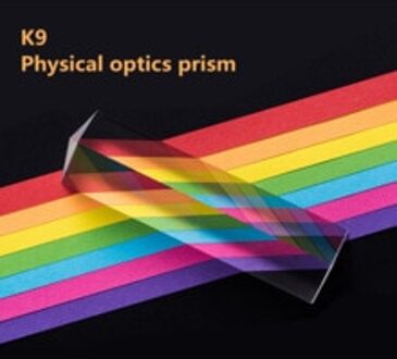 K9 Driehoekig Prisma 30*30*30*50 Fysieke Prisma Driehoekig Prisma Optische Breking Spiegel Fysieke Breking Regenboog prisma
