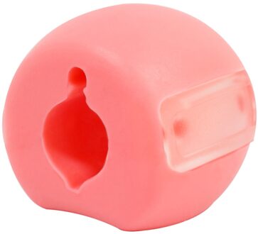 Kaak Exerciser Food-Grade Silicagel Chew Ball Spier Training Fitness Bal Hals Gezicht Toning Jawrsize Kaak Spier Training Roze
