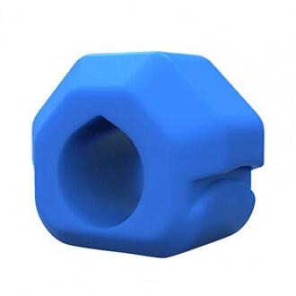 Kaaklijn Exerciser Flexibele Jaw Spier Sporten Siliconen Kaaklijn Shaper Mond Chew Bite Voor Body Training Fitness Apparatuur Blauw