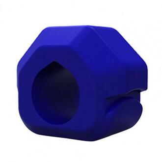 Kaaklijn Exerciser Flexibele Jaw Spier Sporten Siliconen Kaaklijn Shaper Mond Chew Bite Voor Body Training Fitness Apparatuur donker blauw