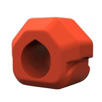 Kaaklijn Exerciser Flexibele Jaw Spier Sporten Siliconen Kaaklijn Shaper Mond Chew Bite Voor Body Training Fitness Apparatuur Oranje
