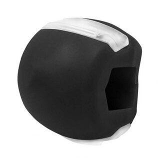 Kaaklijn Exerciser Praktisch Gezicht Kauwspieren Training Ballen Siliconen Mond Kaak Exerciser Shaper Hals Simulator Fitness Bal zwart