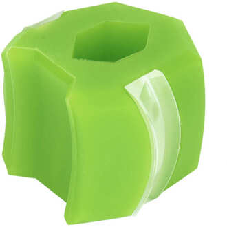 Kaaklijn Trainer Facial Afslanken Kaak Spier Training Siliconen Gezicht Hals Oefening Bal groen