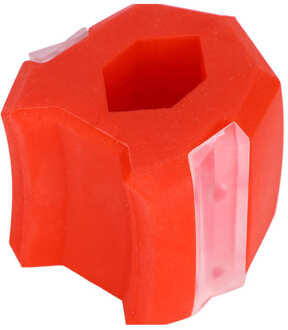 Kaaklijn Trainer Facial Afslanken Kaak Spier Training Siliconen Gezicht Hals Oefening Bal Rood