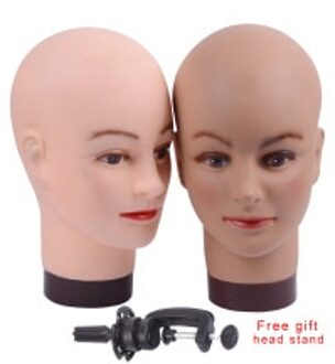 Kaal Mannequin Hoofd Met Klem Vrouwelijke Mannequin Hoofd Voor Pruik Maken Hoed Display Kosmetiek Oefenpop Hoofd Voor Make Praktijk licht bruin