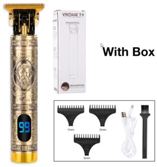 Kaalhoofdige Tondeuse Elektrische Tondeuse Cordless Scheerapparaat Trimmer 0Mm Mannen Kapper Haar Knippen Machine Usb Oplaadbare Beard woth LCD