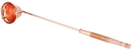 Kaars Brandblusser Handig Roestvrij Staal Bell Vorm Kaars Cover Gebruik Voor Bowl Cup Geurkaars roos goud