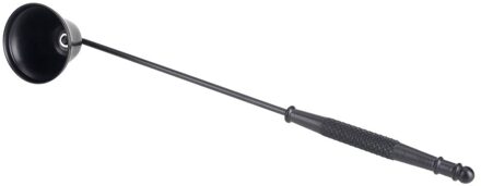 Kaars Brandblusser Handig Roestvrij Staal Bell Vorm Kaars Cover Gebruik Voor Bowl Cup Geurkaars zwart